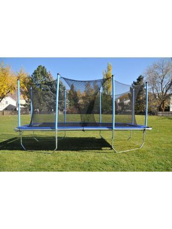 7x14 Olympic Rectangle Trampoline 10x17 Frame with Enclosure 